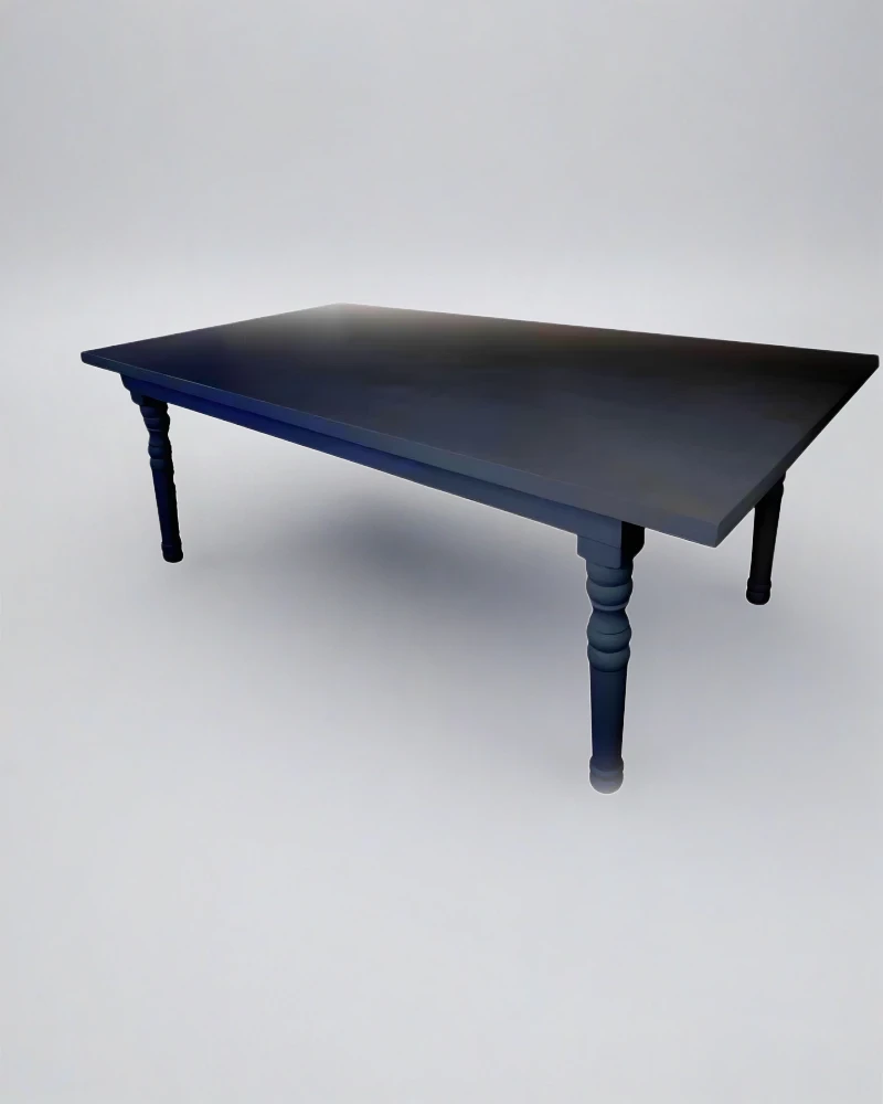 Black Wooden Rectangular Table