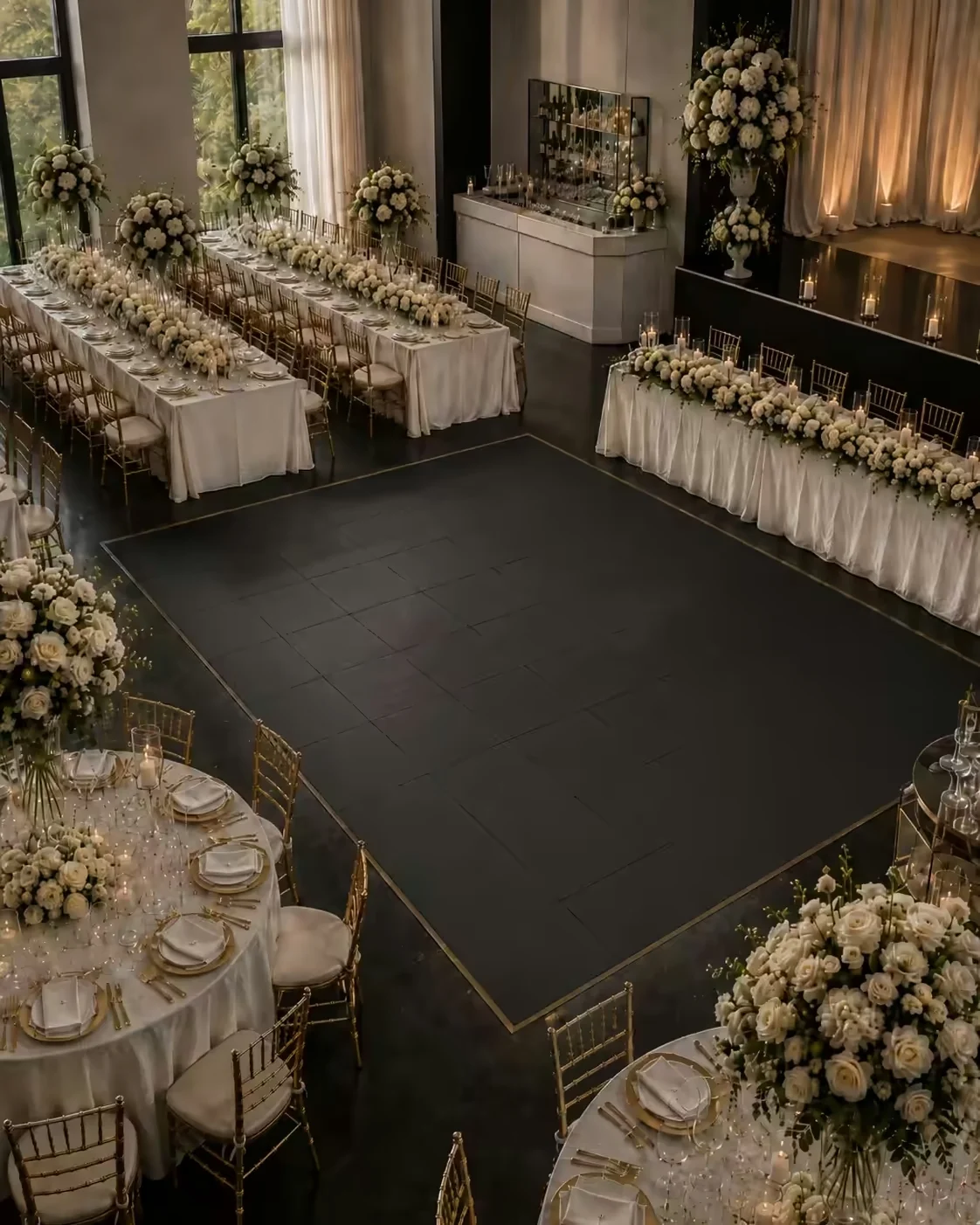All Black Dance Floor