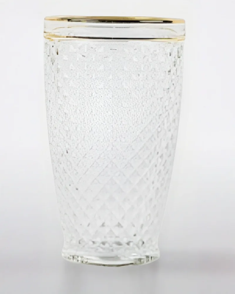 Gold Double Rim Water Glass