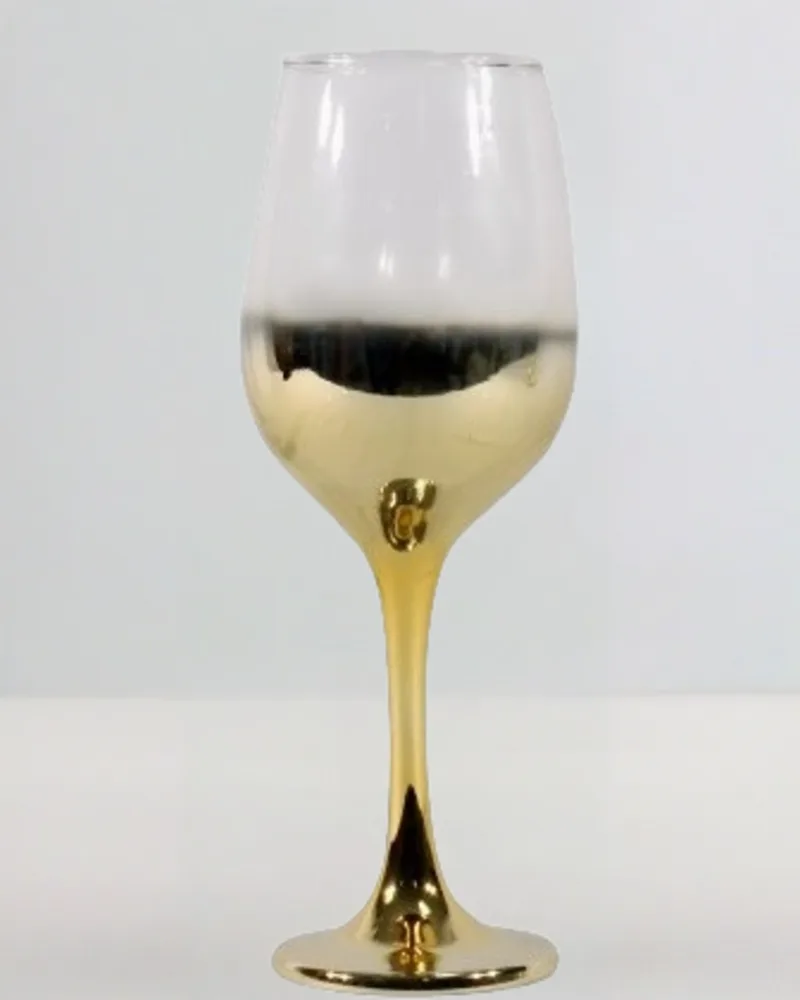 Gold Ombre Wine Glass