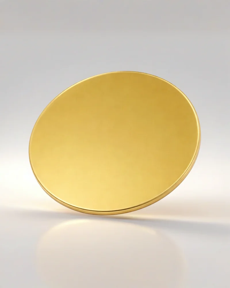 Gold Round Mirror
