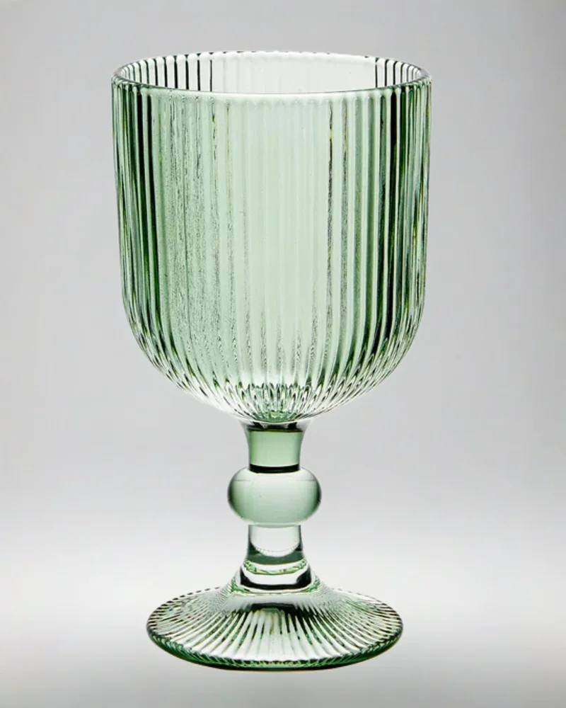 Green Wine Glass
