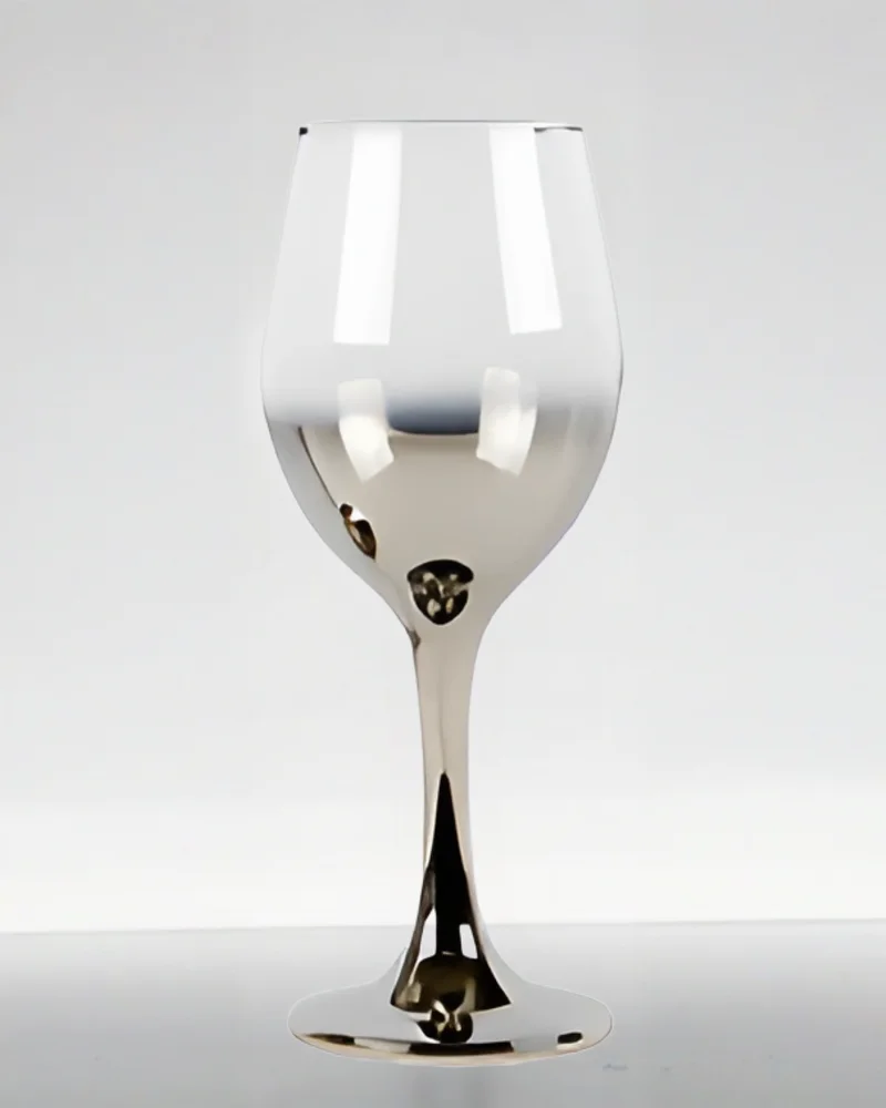 Silver Ombre Wine Glass