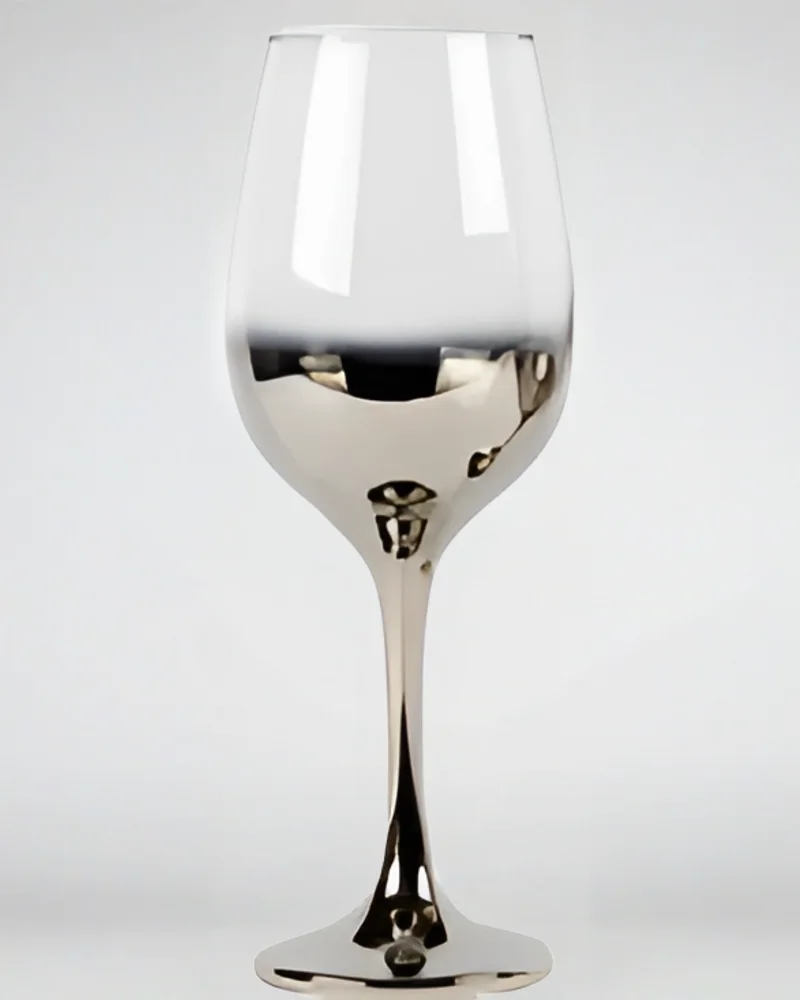 Silver Ombre Wine Glass