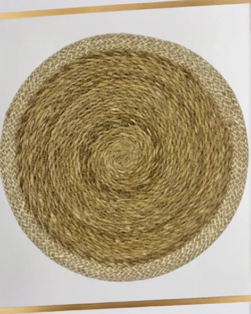 Underplate Braided Straw And Rope