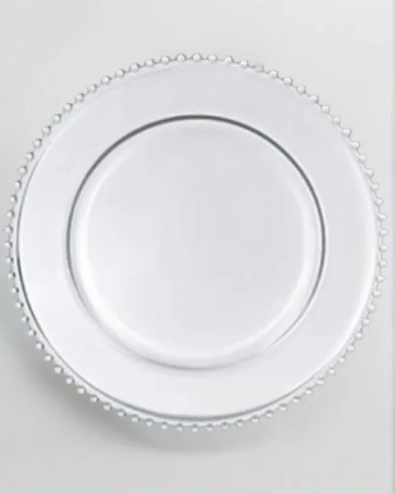 Underplate Clear Beaded Rim