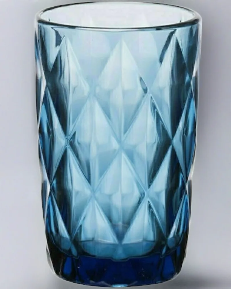 Vintage Blue Water Glass