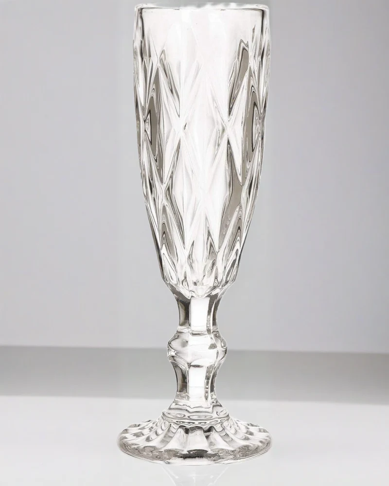 Vintage Clear Champagne Glass