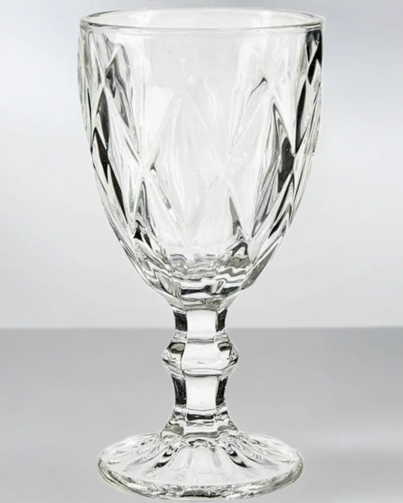 Vintage Clear Wine Glass