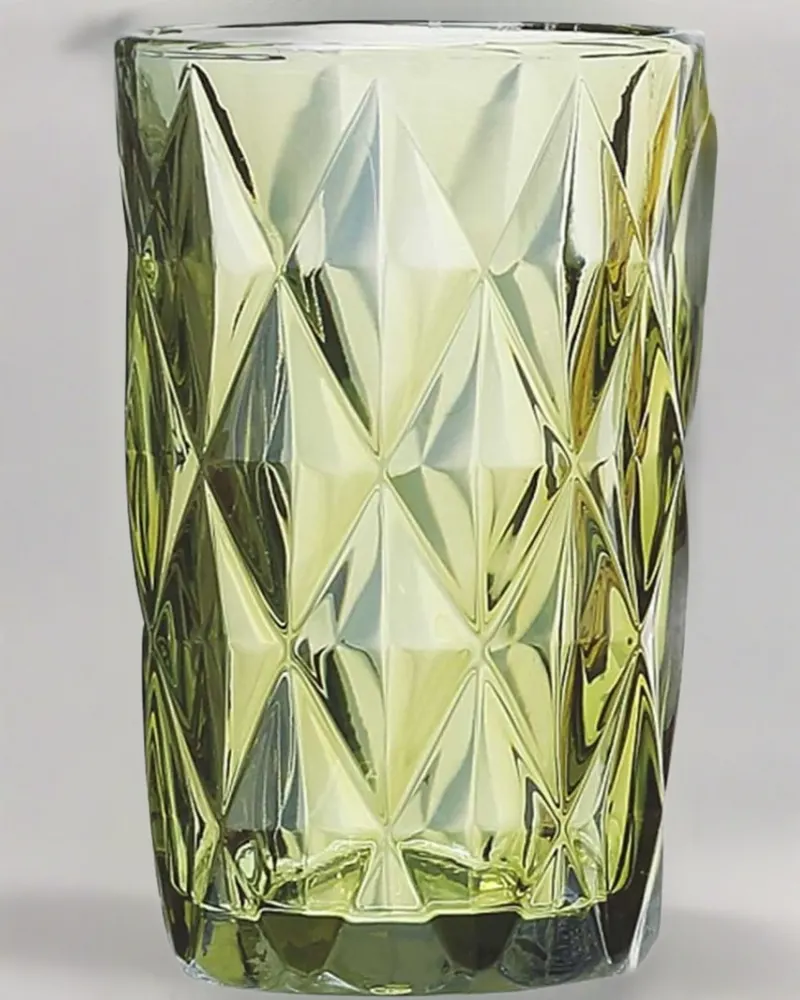 Vintage Green Water Glass