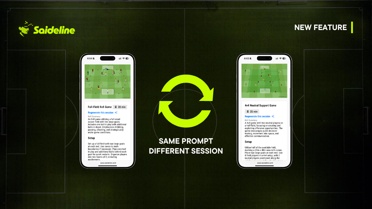 New in Saideline: More Variation, Every Time You Generate a Session