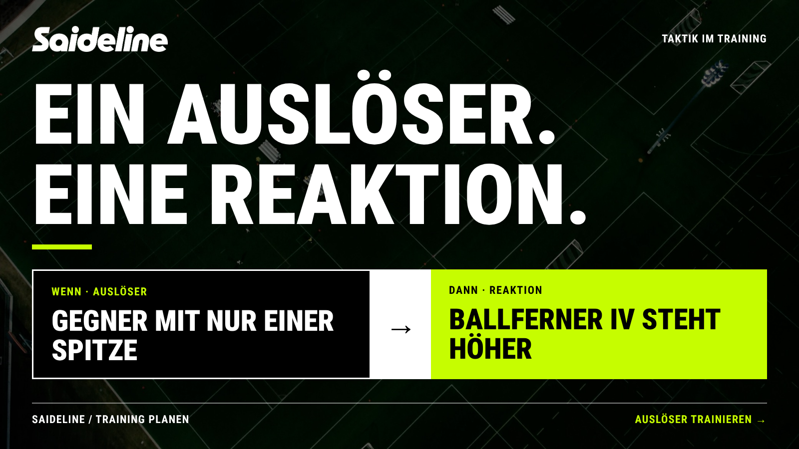 Auslöser im Fußball: Wenn-dann-Regeln für dein Training