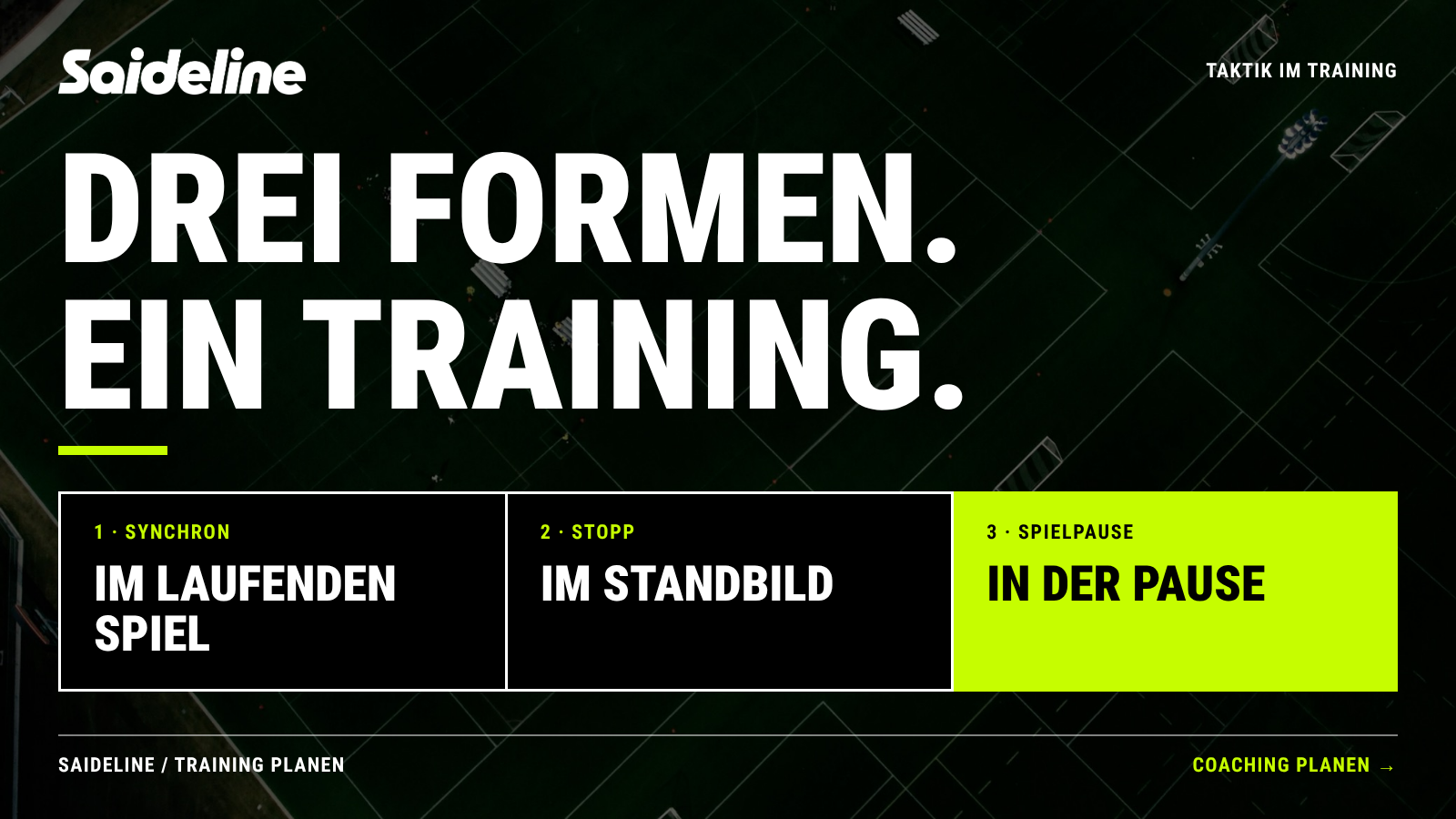 Coaching im Fußballtraining