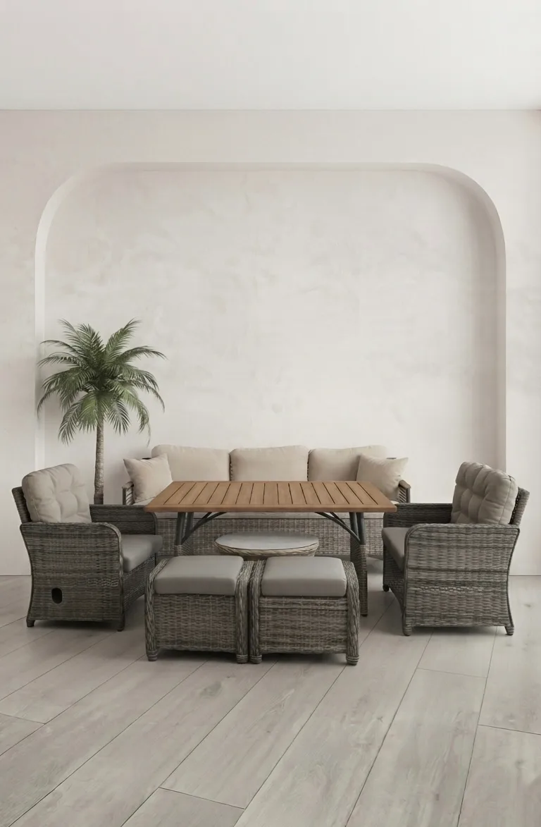 Latte Rattan Oturma Grubu