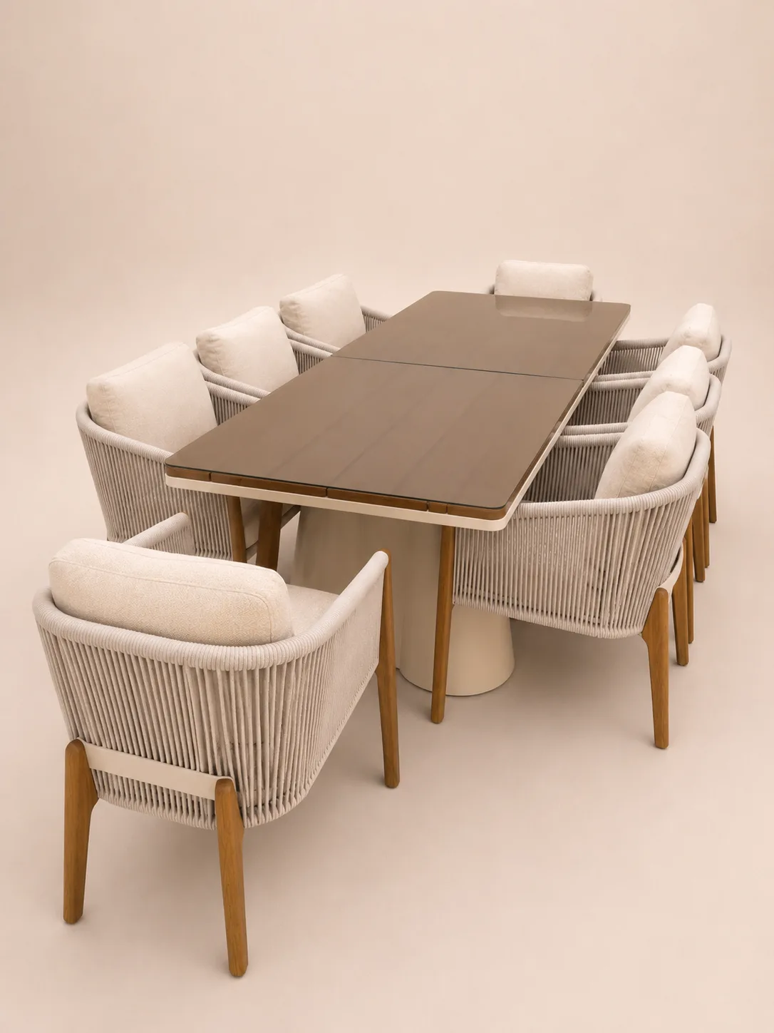 Royal Yemek Grubu Masa + 8 Sandalye