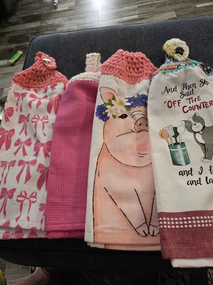 Hand Crocheted Towels photo 3