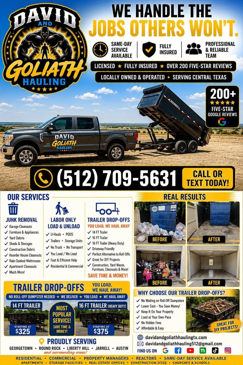 David and Goliath Hauling photo 1