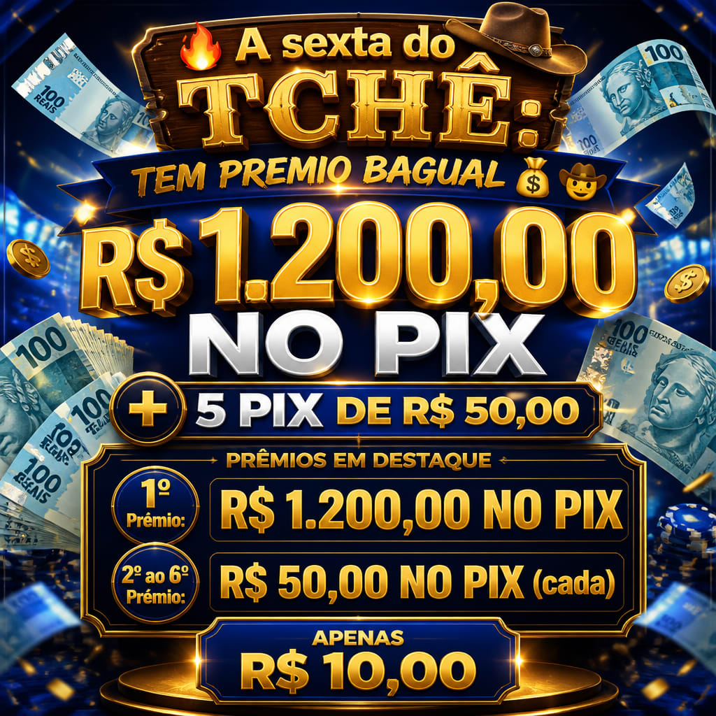 R$ 1.200,00 NO PIX + 5 PIX DE R$ 50,00