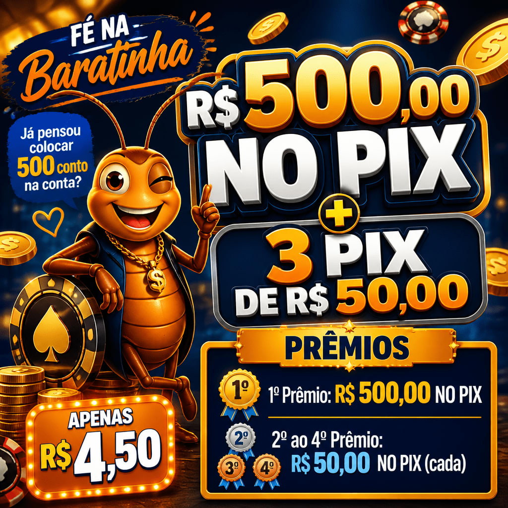 R$ 500,00 NO PIX + 3 PIX DE R$ 50,00