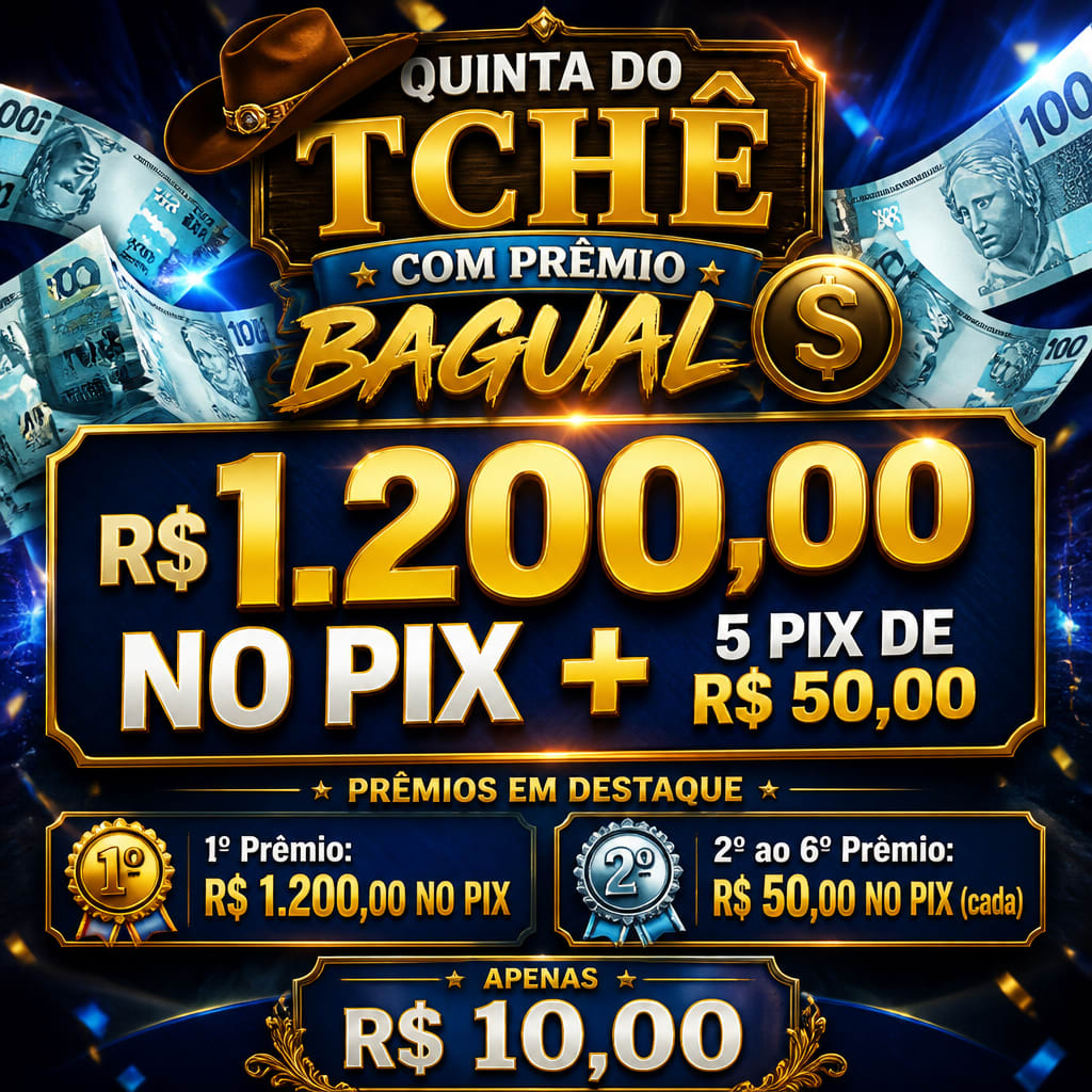 R$ 1.200,00 NO PIX + 5 PIX DE R$ 50,00