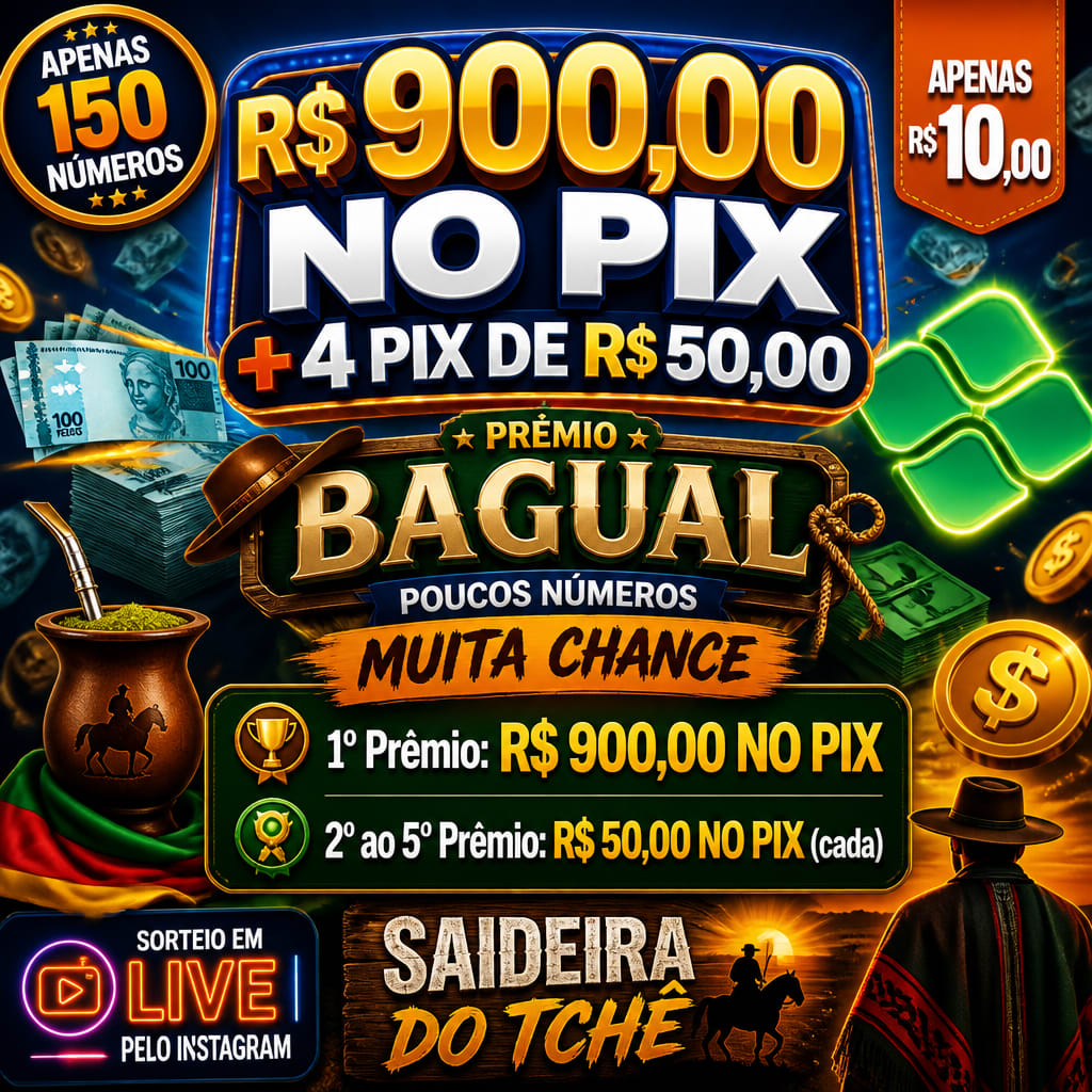 R$ 900,00 NO PIX + 4 PIX DE R$ 50,00