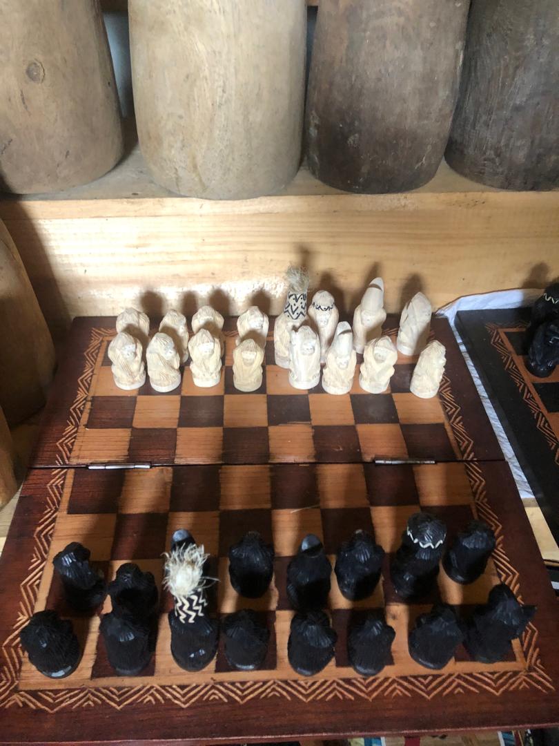 GORILLA CHESS - Authentic Rwandan Art at Harinda Art Ltd, Kinigi, Rwanda