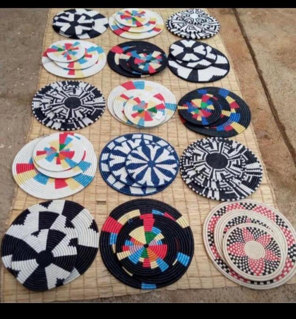 WALL BASKETS - Authentic Rwandan Art at Harinda Art Ltd, Kinigi, Rwanda