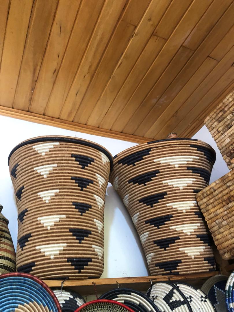 TRADITIONAL BASKETS - Authentic Rwandan Art at Harinda Art Ltd, Kinigi, Rwanda