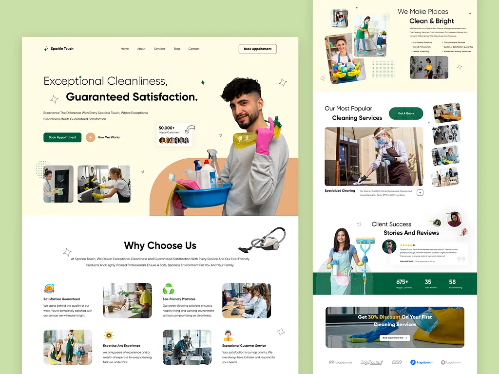 Laundry Service Platform — Coimbatore website design