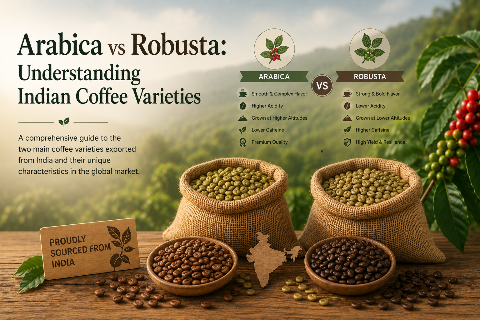 Arabica vs Robusta: Understanding Indian Coffee Varieties