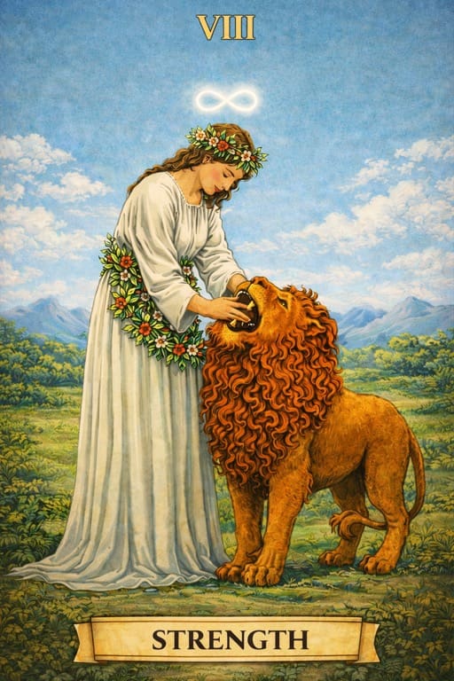 Strength Tarot Card Meaning: The Calm Within Power