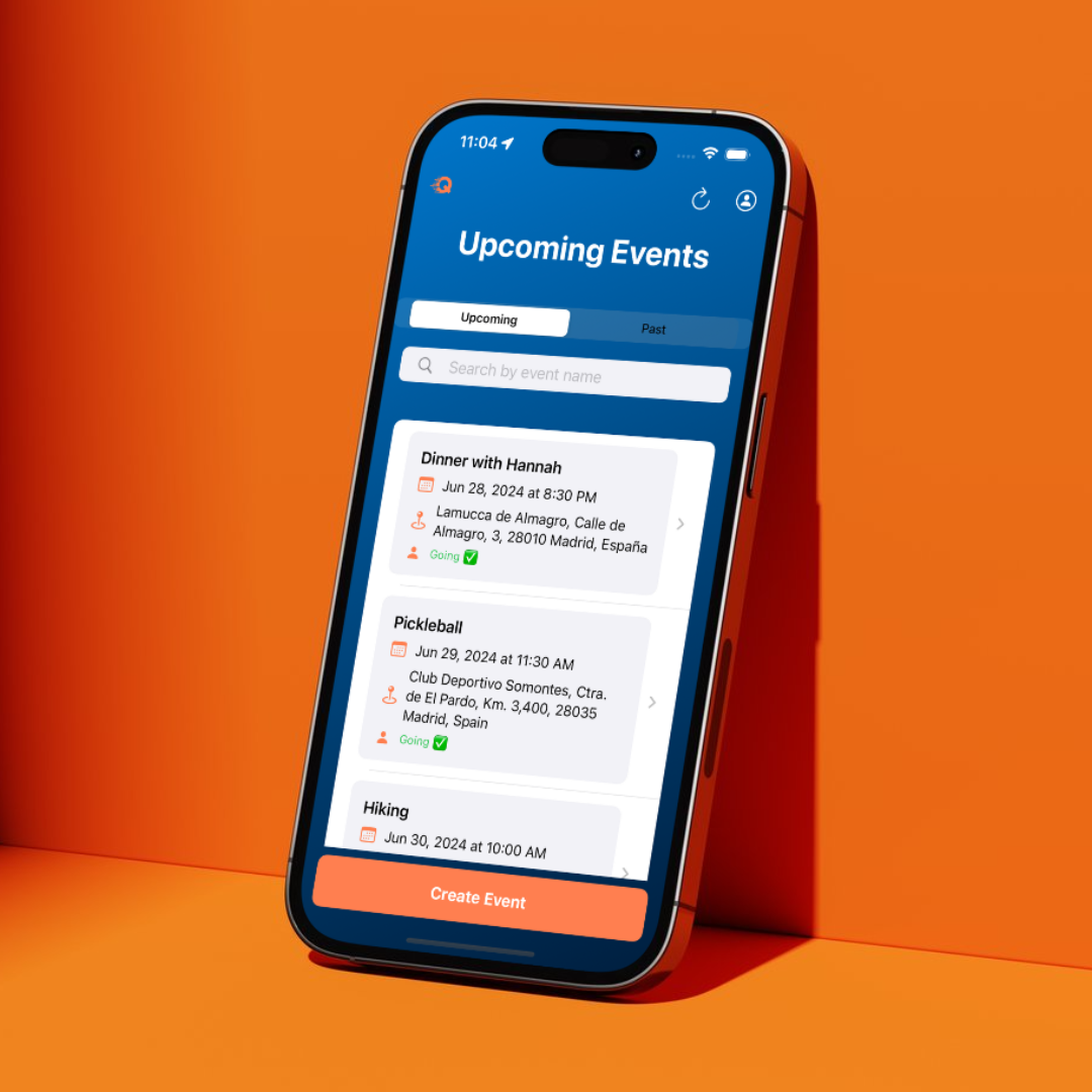 An image of the Quedar app homepage
