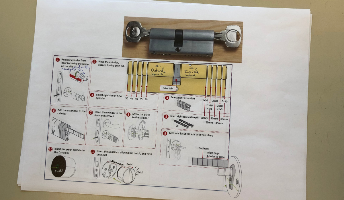 A prototype of the installation guide for Lockguard