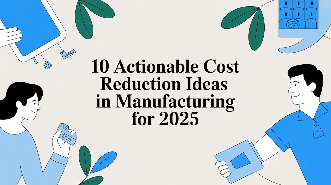 10 Actionable Cost Reduction Ideas in Manufacturing for 2025