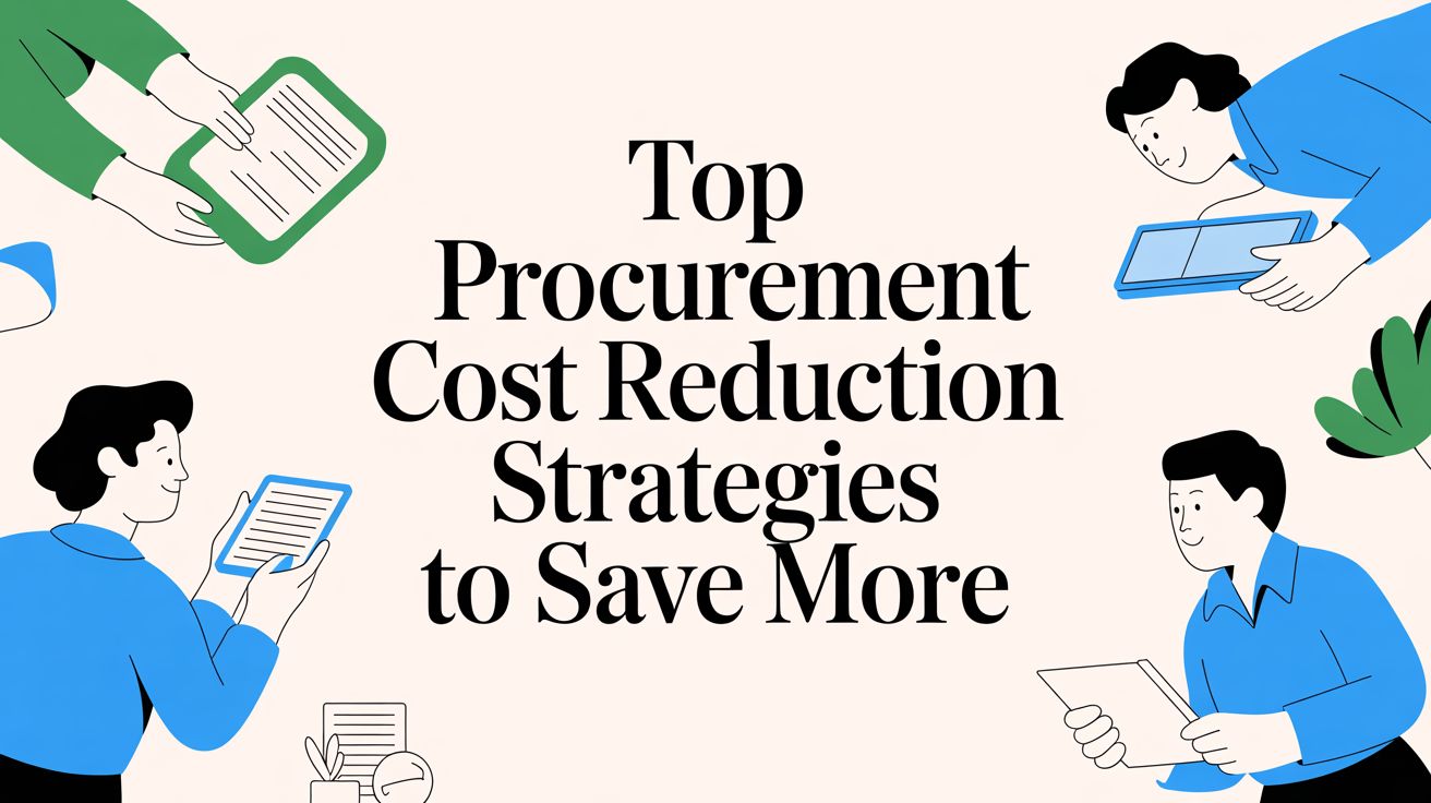 Top Procurement Cost Reduction Strategies to Save More