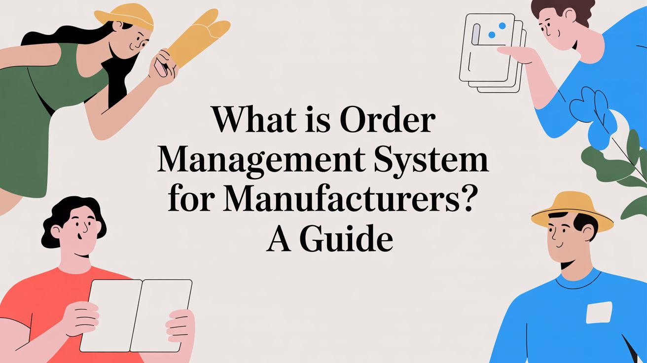 what is order management system for manufacturers? A Guide