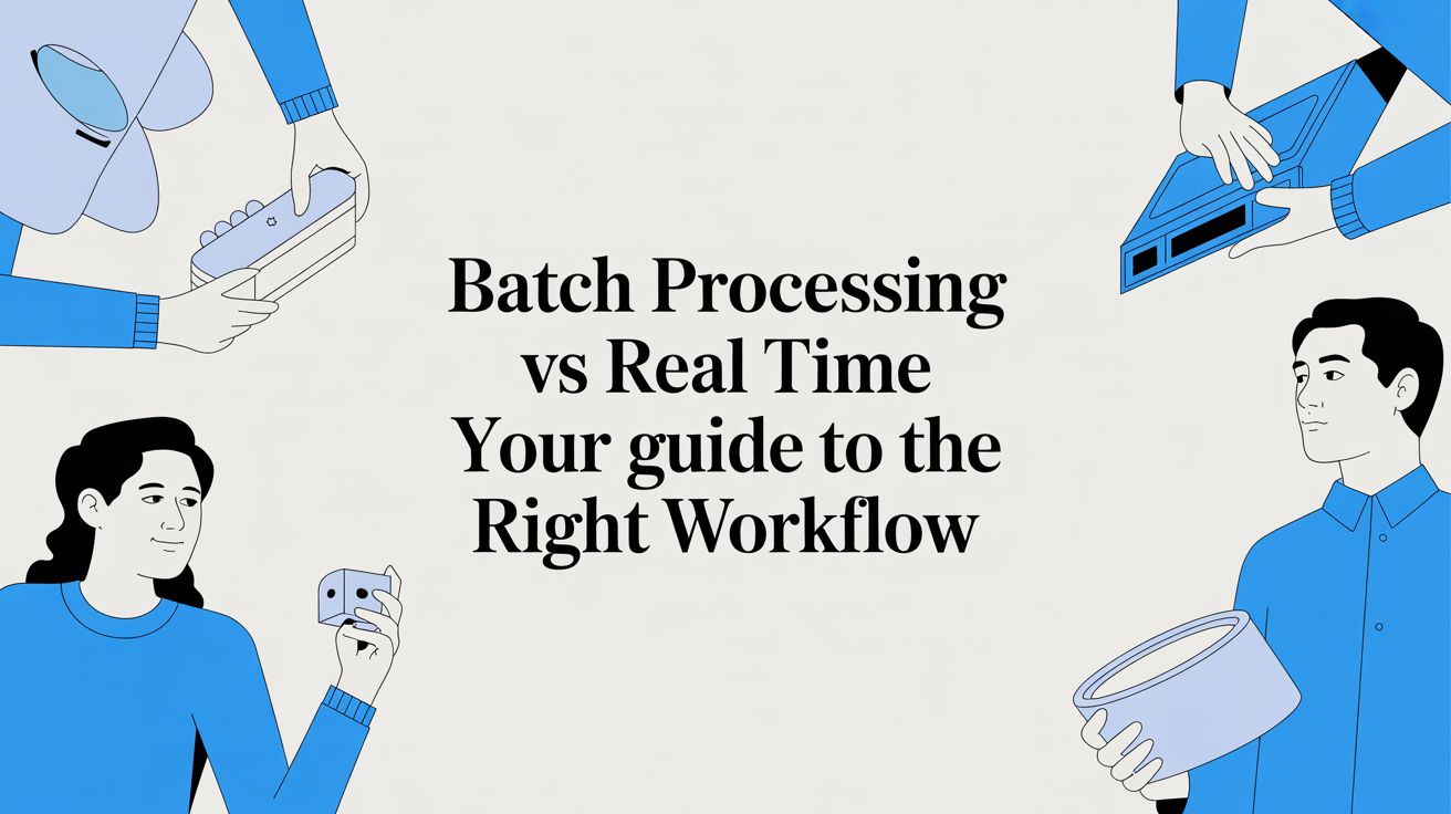 Batch Processing vs Real Time Your Guide to the Right Workflow
