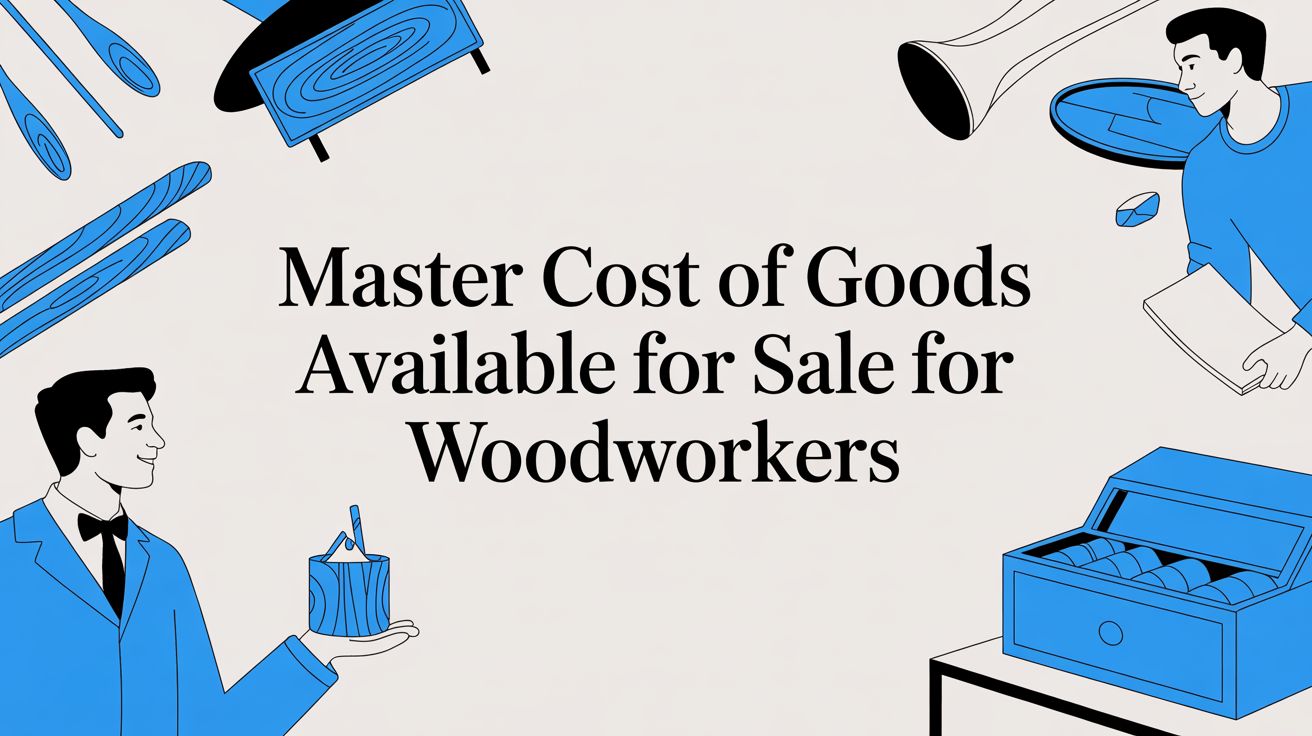 Master cost of goods available for sale for woodworkers