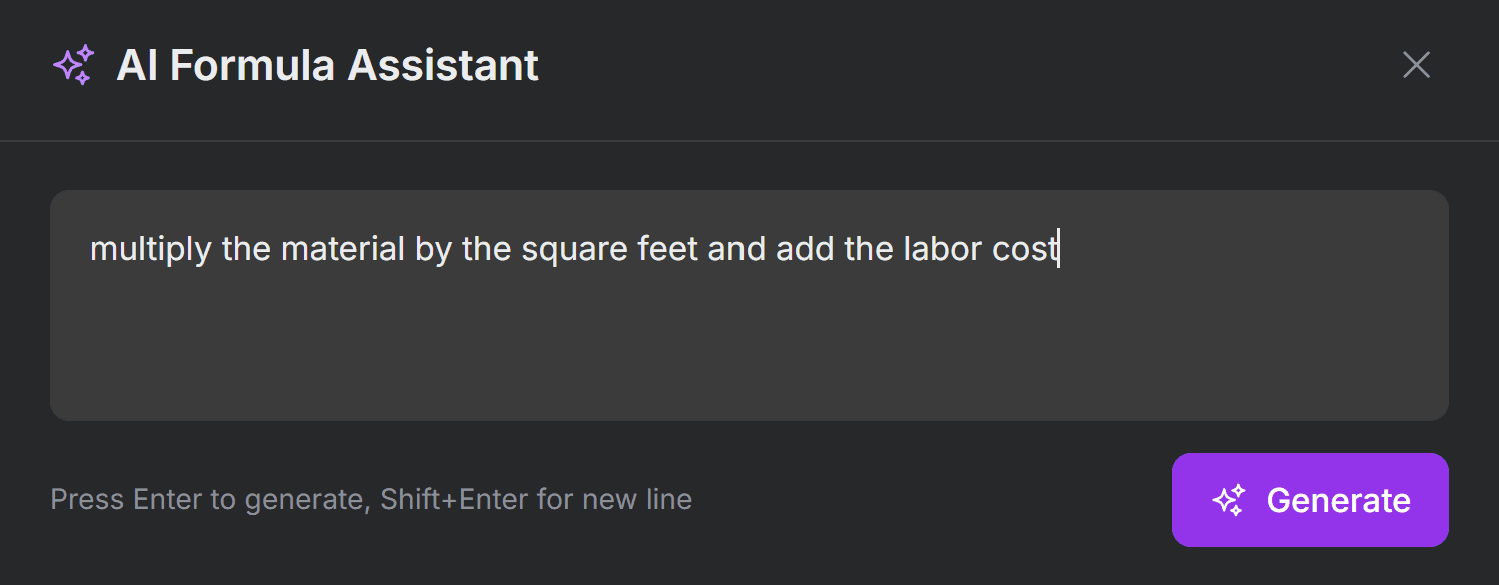ai pricing assistant custom manufacturing