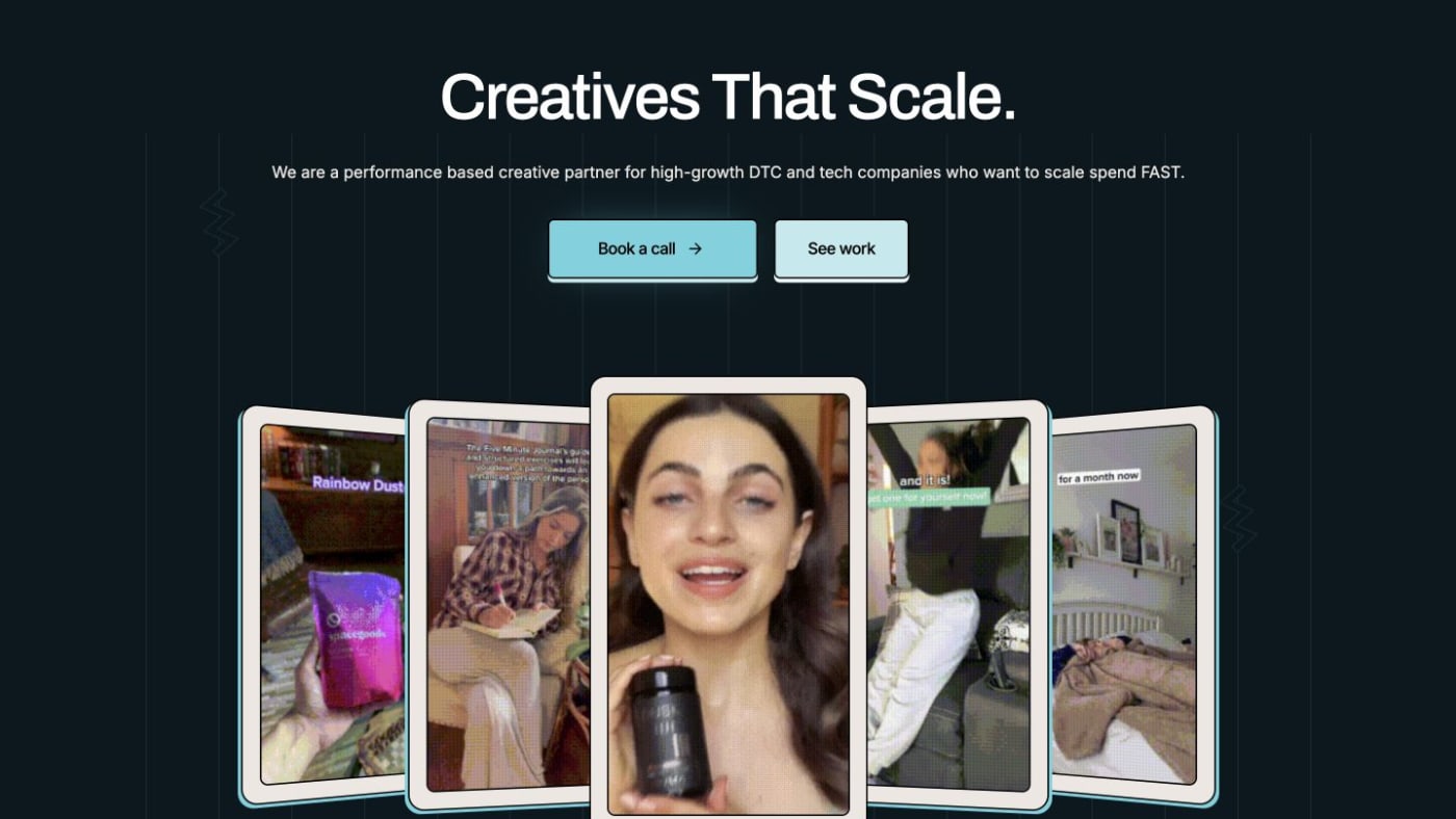 AdTok website screenshot