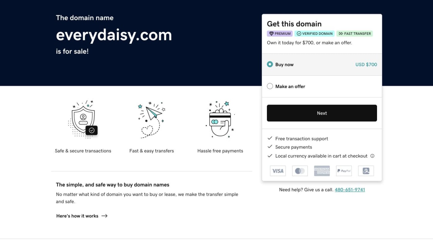 Everydaisy website screenshot