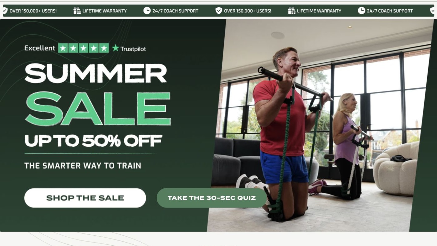 GymProLuxe website screenshot