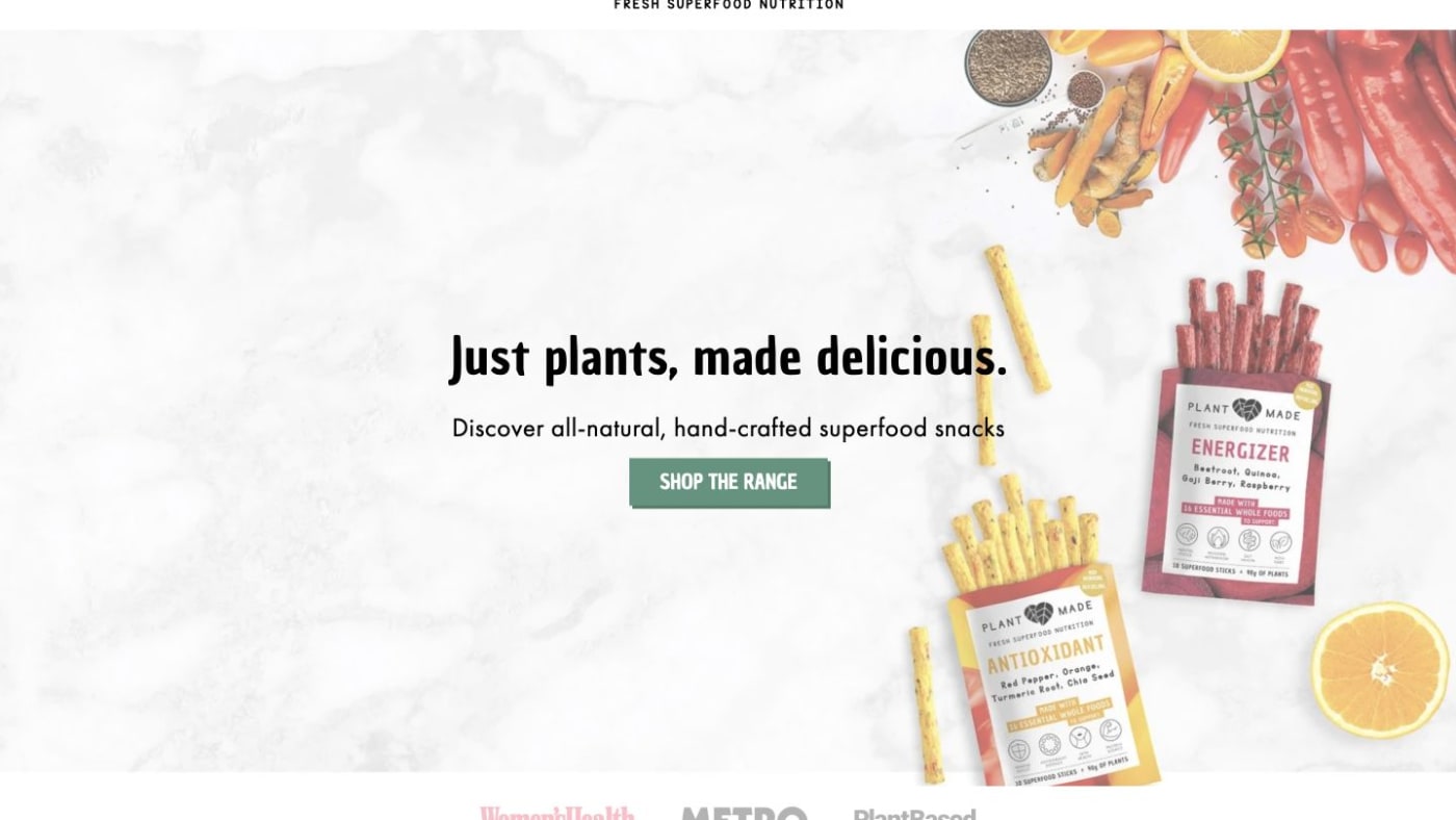 Plantmade website screenshot