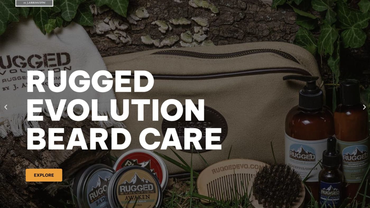Rugged Beard website screenshot