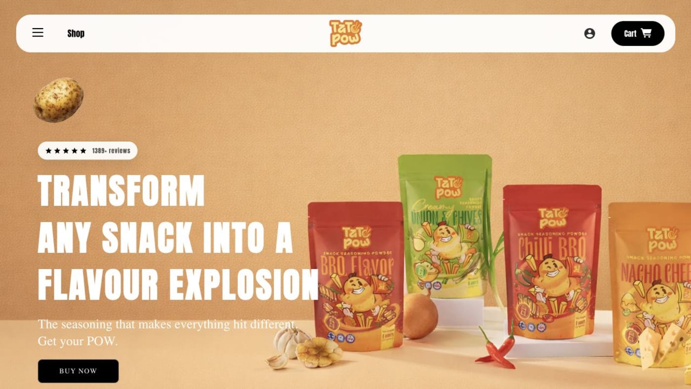 Tato Pow website screenshot