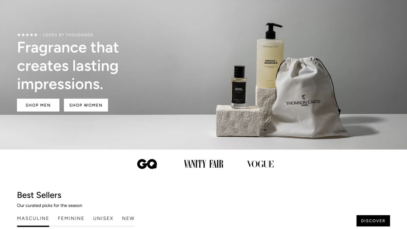 Thomson Carter website screenshot