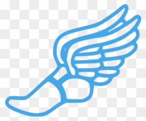 Null - Track And Field Winged Foot - Transparent PNG Free Download