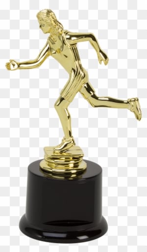 Female Participation Trophy For Running Events - Track And Field Trophy - Transparent PNG Free Download