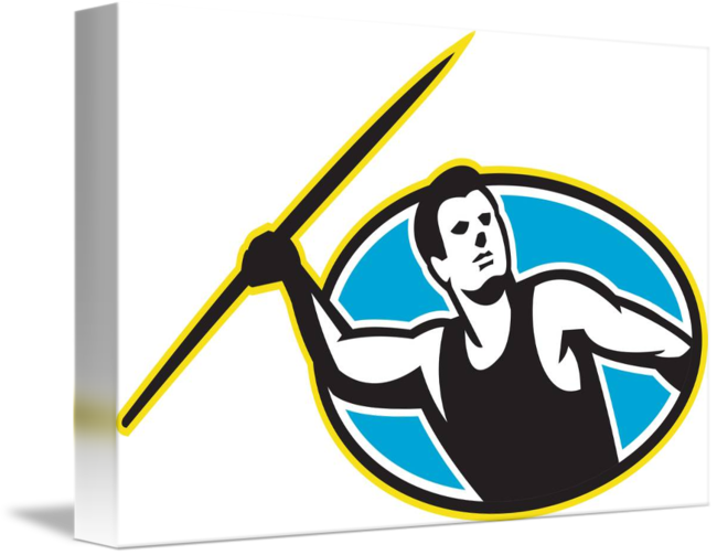 Share On Tumblr - Javelin Throw Track And Field Athlete Pillow Case - Transparent PNG Free Download