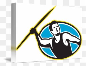 Share On Tumblr - Javelin Throw Track And Field Athlete Pillow Case - Transparent PNG Free Download